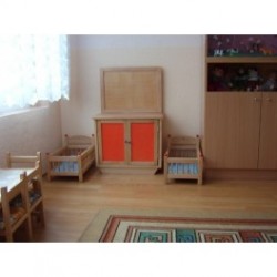 2 Beds with wardrobe set