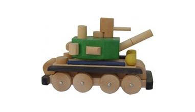 Wooden toy -  Tank